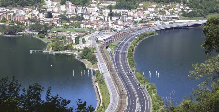 Ponte diga di Melide - asse nevralgico nord-sud