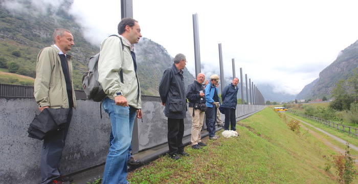 Sopralluogo durante i lavori per Alp Transit