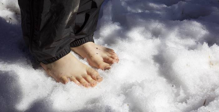 Piedi nella neve