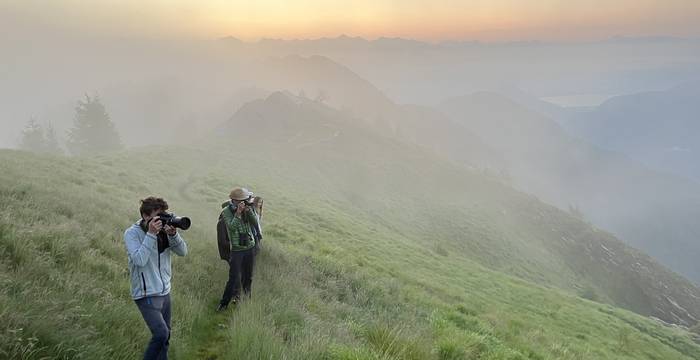 alba in montagna