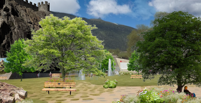 Nuovo arredo per la Piazza del Sole di Bellinzona