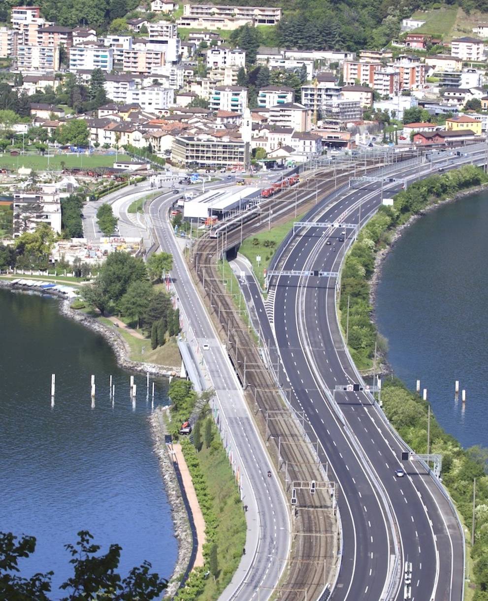 Ponte diga di Melide - asse nevralgico nord-sud