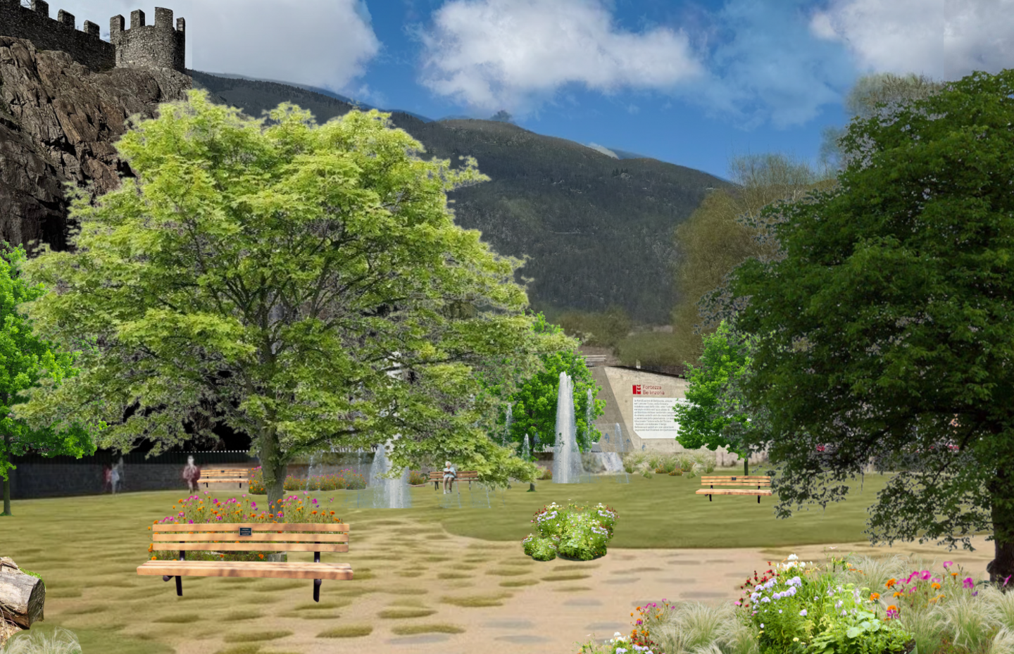 Nuovo arredo per la Piazza del Sole di Bellinzona